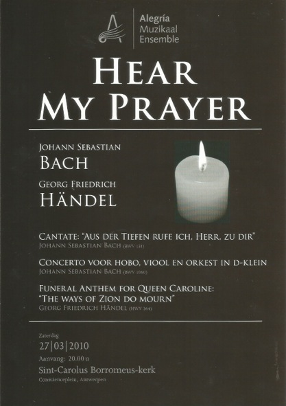 Affiche van het concert Hear My Prayer